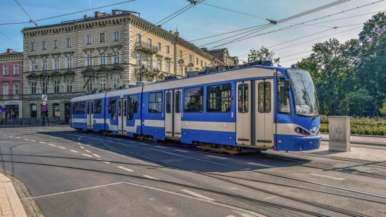 tram in krakow